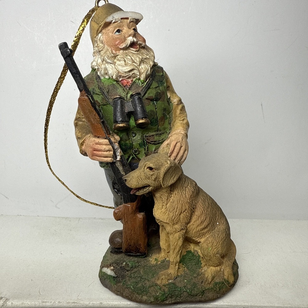 Camo"Santa Ornament Vintage UNLIMITED Limited EditionFigure ‎ Handcrafted